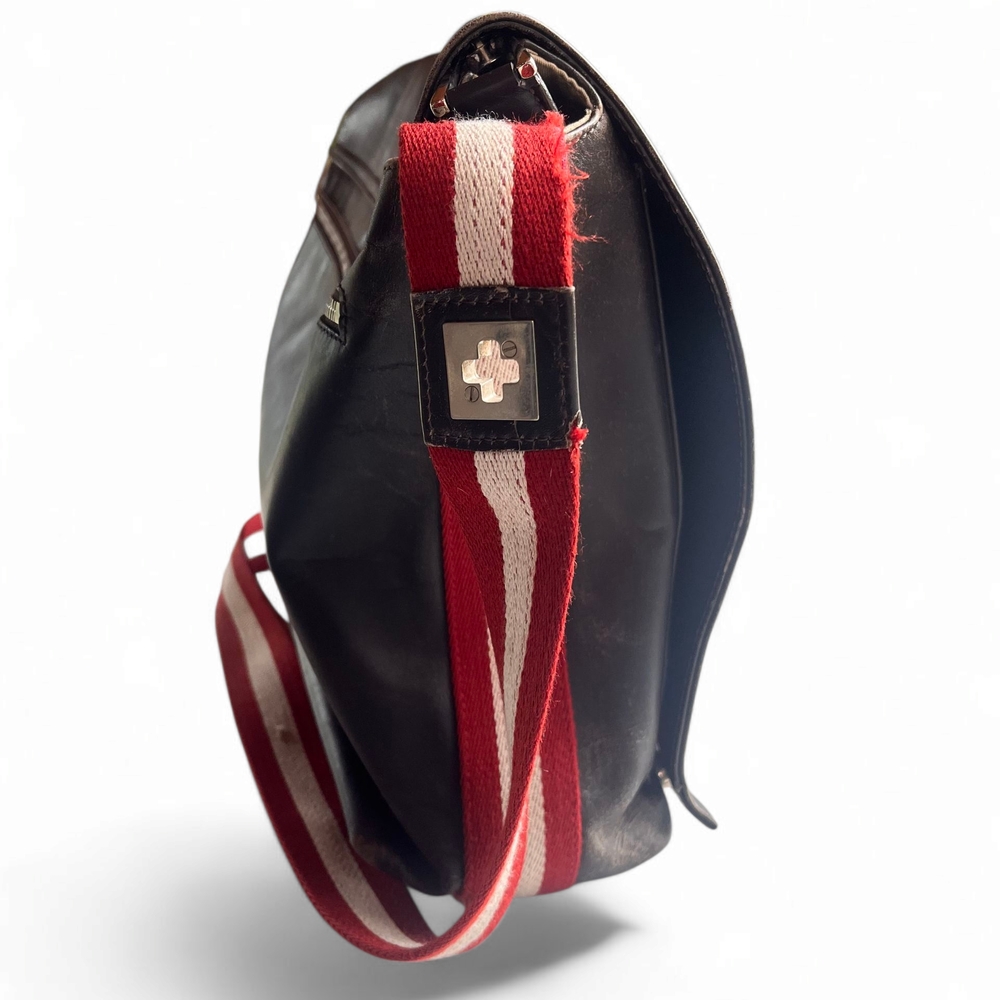 Stylish Brown and Red Messanger Bag ( Unisex )
